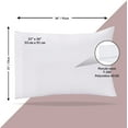 thumbnail image 5 of Gold Textiles Queen Size Polycotton Pillowcases Bulk Pack of 24 White T200 21''x36'' Ideal use in Hotels, 5 of 8