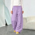 thumbnail image 2 of UAYOTSE Teen Girls Cute Baggy Balloon Pants Pull On Relaxed Fit Sporty Leggings for Daily School Outfits Autumn,Sizes 5-6 Years, 2 of 9