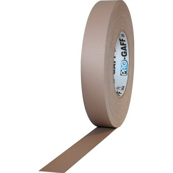 Pro Gaff Tan Gaffers Tape 1" X 50 Yard Roll (Pack Of 48)