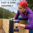 thumbnail image 4 of 4 Pack Black Raised Garden Bed Corner Brackets with Wood Screws for 20"-24" Bed, Rust Resistant Raised Bed Corners Metal Connectors 11" for Vegetable Planter Garden, 4 of 7