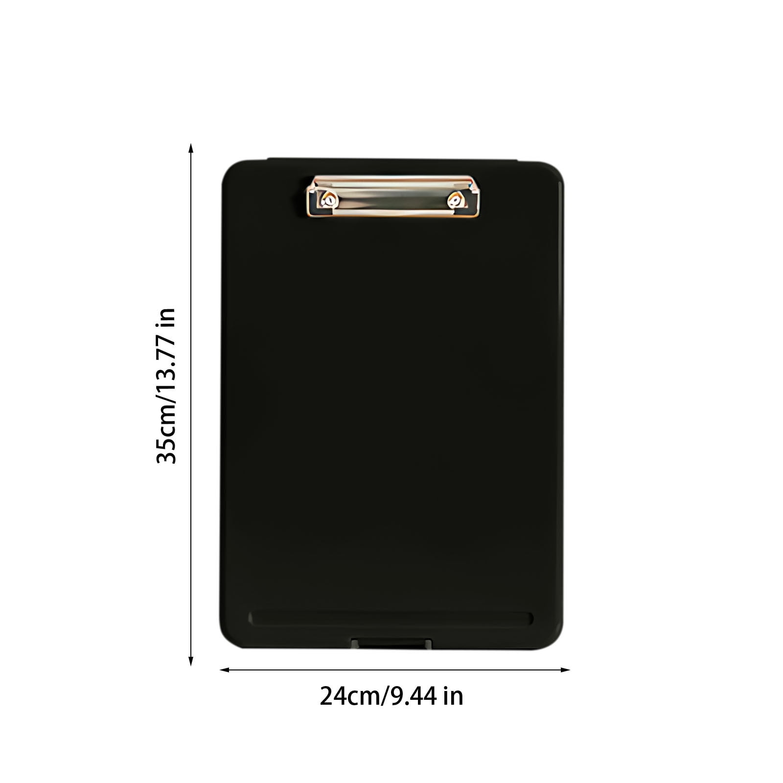Byujiro A4 Plastic Clipboard Storage Box File Organizer Case with Built-in Clip, Waterproof Document Holder for Office, School, Home & Travel Paper Storage