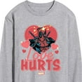 thumbnail image 3 of Marvel Deadpool - Love Hurts - Men's Long Sleeve Graphic T-Shirt, 3 of 5