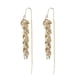 thumbnail image 1 of Pendientes vintage de oro, pendientes largos en forma de hoja, pendientes largos con borlas para mujer, pendientes de boda de oro, 1 of 8