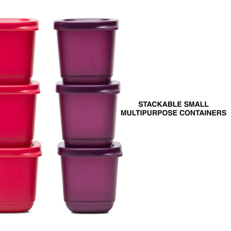 Tupperware small round wonder Snack Containers 65ml set of 4-65 ml Plastic  Utility Container (Pack of 4, Multicolor)