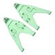 thumbnail image 3 of 2 uds brazo de suspensión inferior delantero enlace de varilla de tracción mecanizado CNC piezas de mejora de reequipamiento RC para coche TRAXXAS UDR 1/7 RC verde, 3 of 8