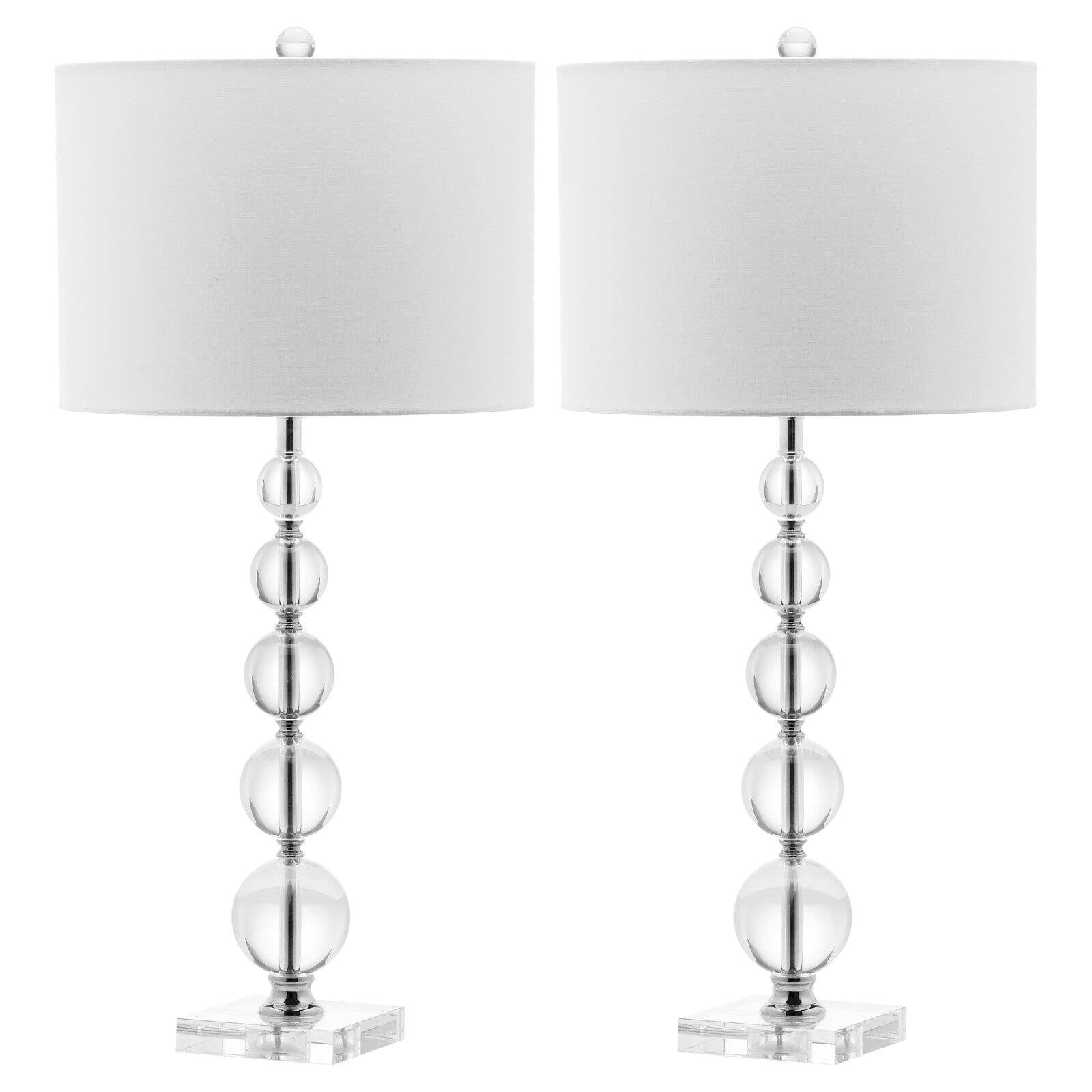Stacked Crystal Ball Table Lamp Set, Safavieh Crystal Table Lamps