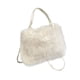 thumbnail image 5 of Bolso de mano peludo para mujer, tipo cartera, tipo bandolera, suave, para citas, fiestas y ocio. beige, 5 of 9