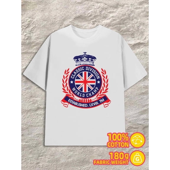 Classic Division for men 180G 100% Cotton white Casual Unisex Shirt Printed tshirts Fashion Unisex Shirt Short Sleeve tshirts Basic Unisex Shirt Graphic Tee tshirts