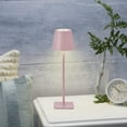 thumbnail image 2 of Home Accents 14.8 inch LED Cordless Metal Table Lamp, Rechargeable 3 Color Stepless Dimming, Pink, 2 of 5