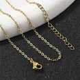thumbnail image 3 of 1pc 304 Stainless Steel Cable Chain Necklace with Lobster Claw Clasps Golden 15.9 inch(40.5cm) 1.6mm 1pc, 3 of 4