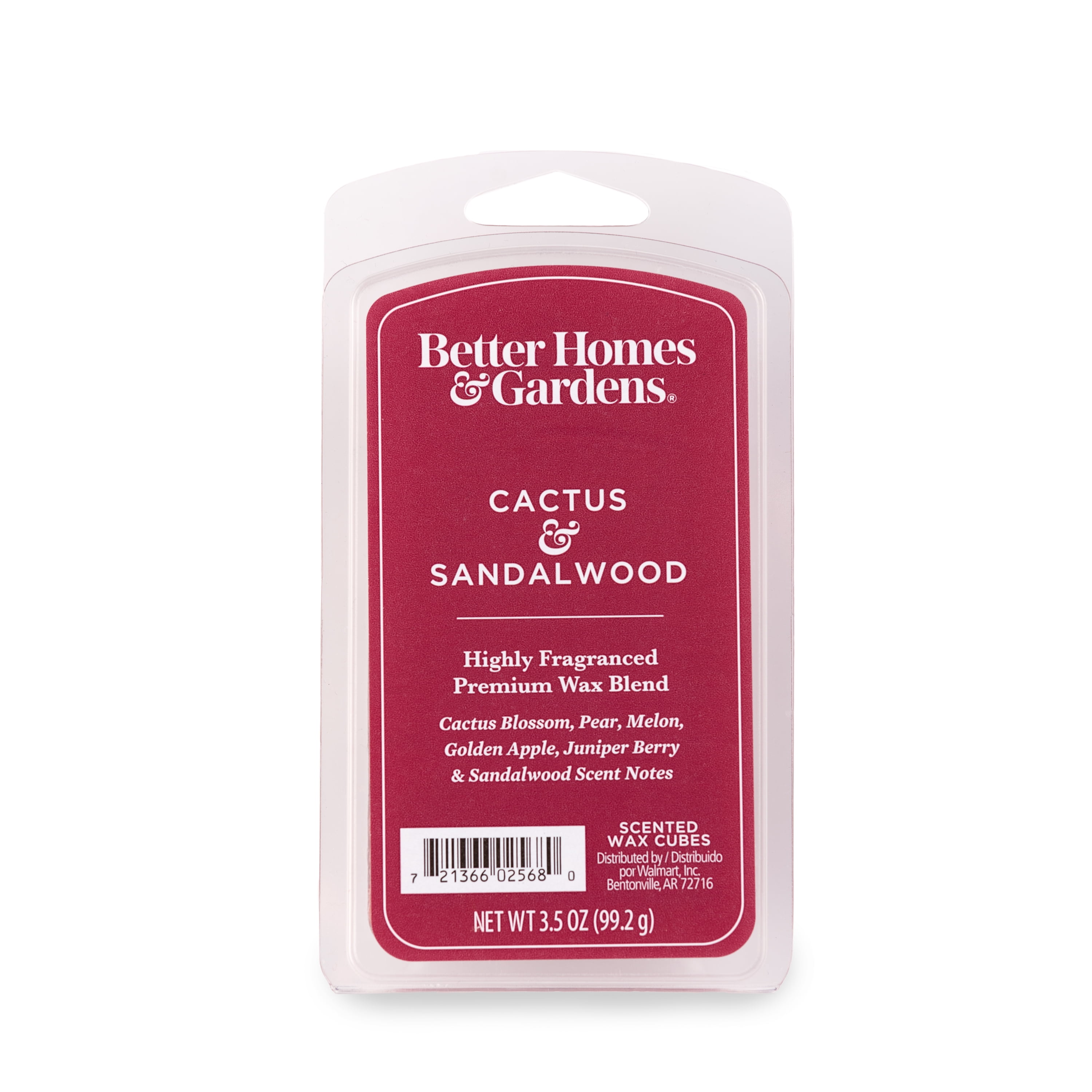 Better Homes & Gardens 3.5 oz Ampersand Wax Melt Cactus & Sandalwood