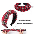 thumbnail image 5 of Fofosbeauty 1PC Holiday Headband For Women, New Christmas Headband, Autumn Winter Hairpin Wide Top Knot Hair Accessories, Snowflake Yellow Red, 5 of 6