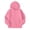 Pink, variant on HomeDM Boys and Girls Long Sleeve Sweatshirts with Pockets Zip-Up Hoodies Solid Color Unisex