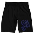 thumbnail image 7 of Colt 45 Blue Logo Men's Black Sleep Pajama Shorts-3XL, 7 of 7