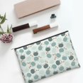 thumbnail image 6 of Zufioo Frog And Dragonflies Print DuPont Paper Portable Toiletry Bag, 8.9x6.5 inch Zippered Hand-held Paper Cosmetic Bag Storage Tool Kit, 6 of 7