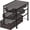 Bronze, variant on PETGLE Stackable 3 Tier Slide Basket Organizer Drawer, Turquoise