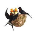 thumbnail image 2 of Nido de golondrina artificial de imitación para Pascua, adorno para jardín volar, 2 of 9