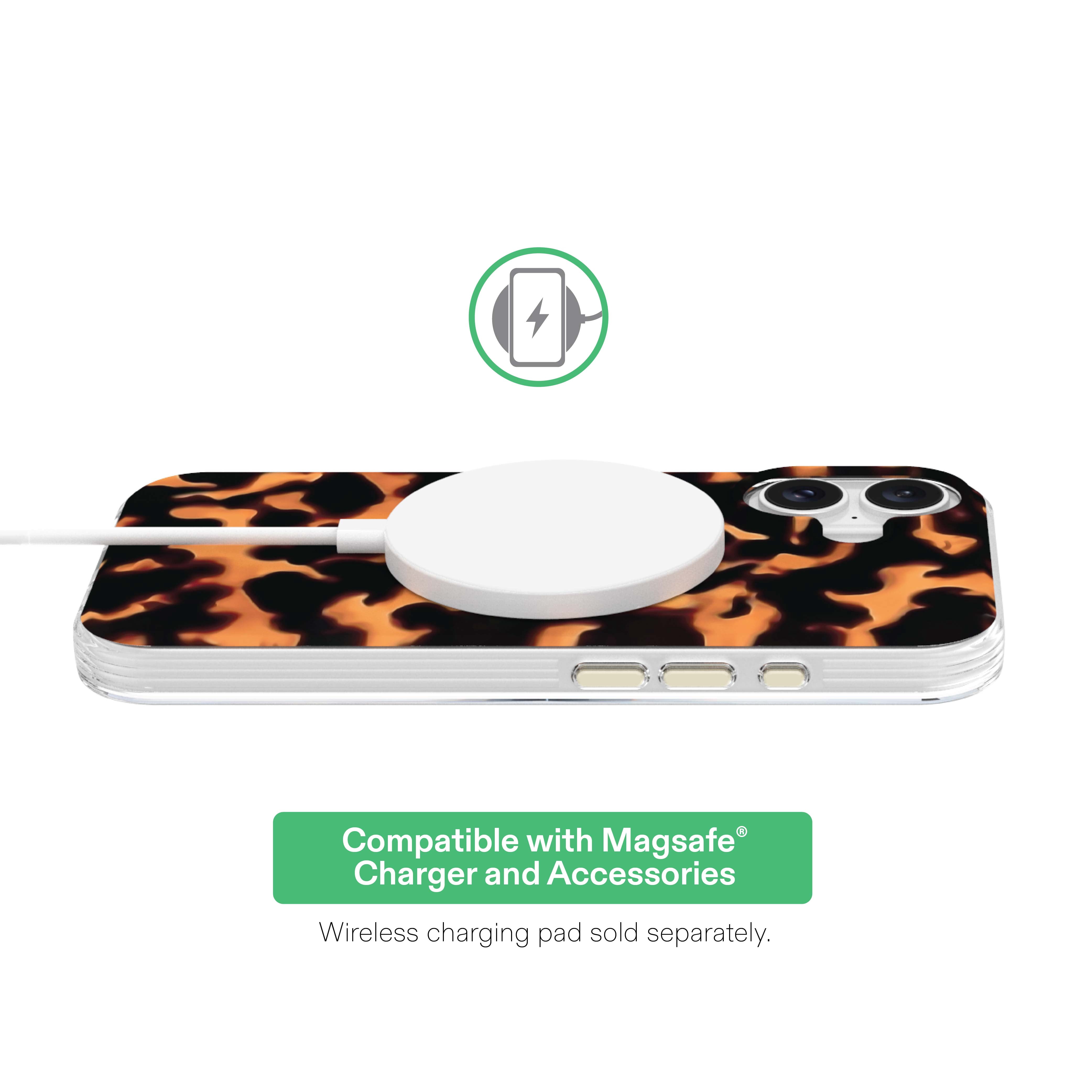 onn Phone Case for iPhone 17, MagSafe Compatible - Tortoise Shell