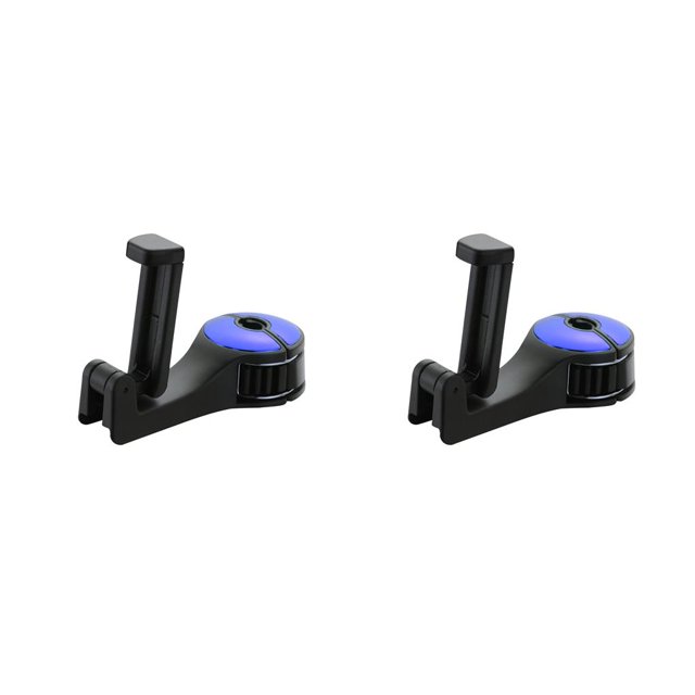 Sidaley Soporte de teléfono para reposacabezas de coche, soporte ajustable para teléfono móvil, gancho de montaje para reposacabezas, colgador de Azul 2piezas