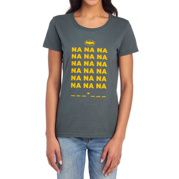 Batman Classic Tv Na Na Na Women's T Shirt, Charcoal, Small