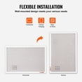 thumbnail image 4 of VEVOR 30"x20" White Cork Board with Linen Surface – Stylish Wall-Mounted Bulletin Board for Home, School, Office – Elegant & Functional Noticeboard, 4 of 9