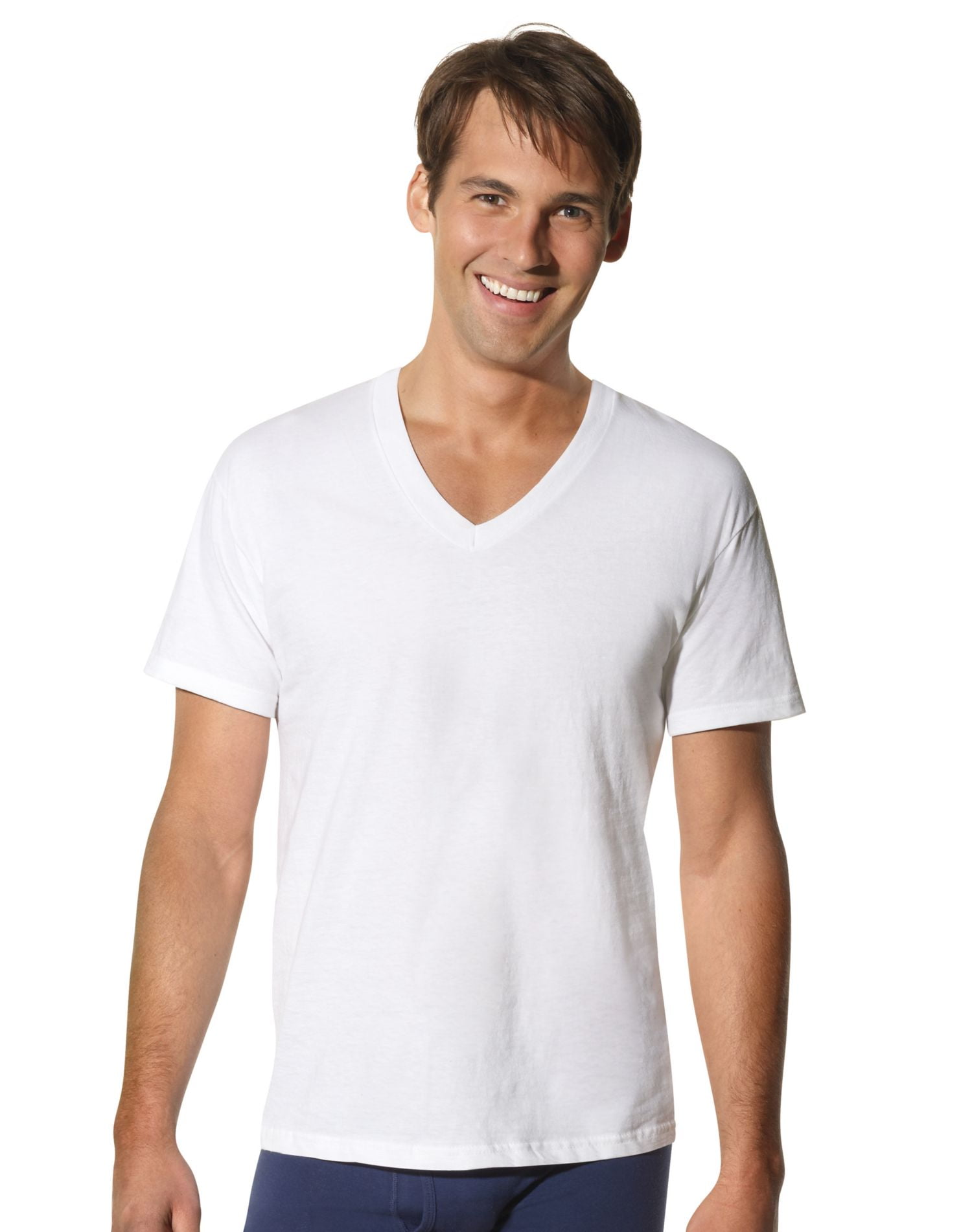 3 Pack Mens Big and Tall White Crew-Neck Undershirt T-Shirts U.S Polo Assn