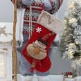 thumbnail image 1 of Fiudx Acentos De Decoración Del Hogar Calcetín Navideño, Calcetín Navideño Personalizado De 19,6 Pulgadas Con Papá Noel, Muñeco De Nieve, Reno, Adecuado Para Decoración De Fiestas Navideñas En El Hog, 1 of 6