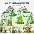 thumbnail image 4 of Xecao Cute Frog1 Pattern Hoodies for Women Sweatshirts Long Sleeve Sweatshirts Pullover Outfits with Pocket-Large, 4 of 7