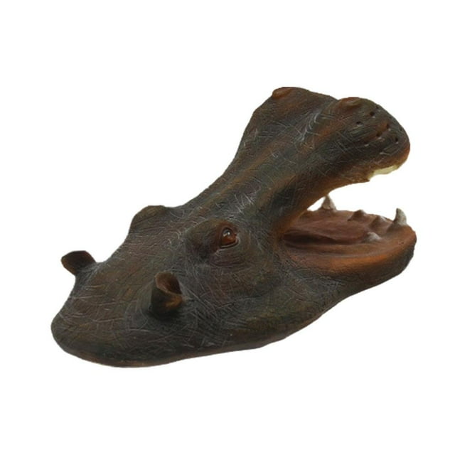 Simulated Shark & Hippo Head Yard Pond Decoration Animal Floating Decoration