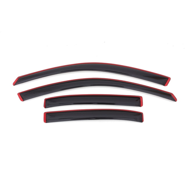 Auto Ventshade Rainguard 194362 Ventvisor; Aerodynamic Design; In-Channel; Smoke; Acrylic; Set of 4