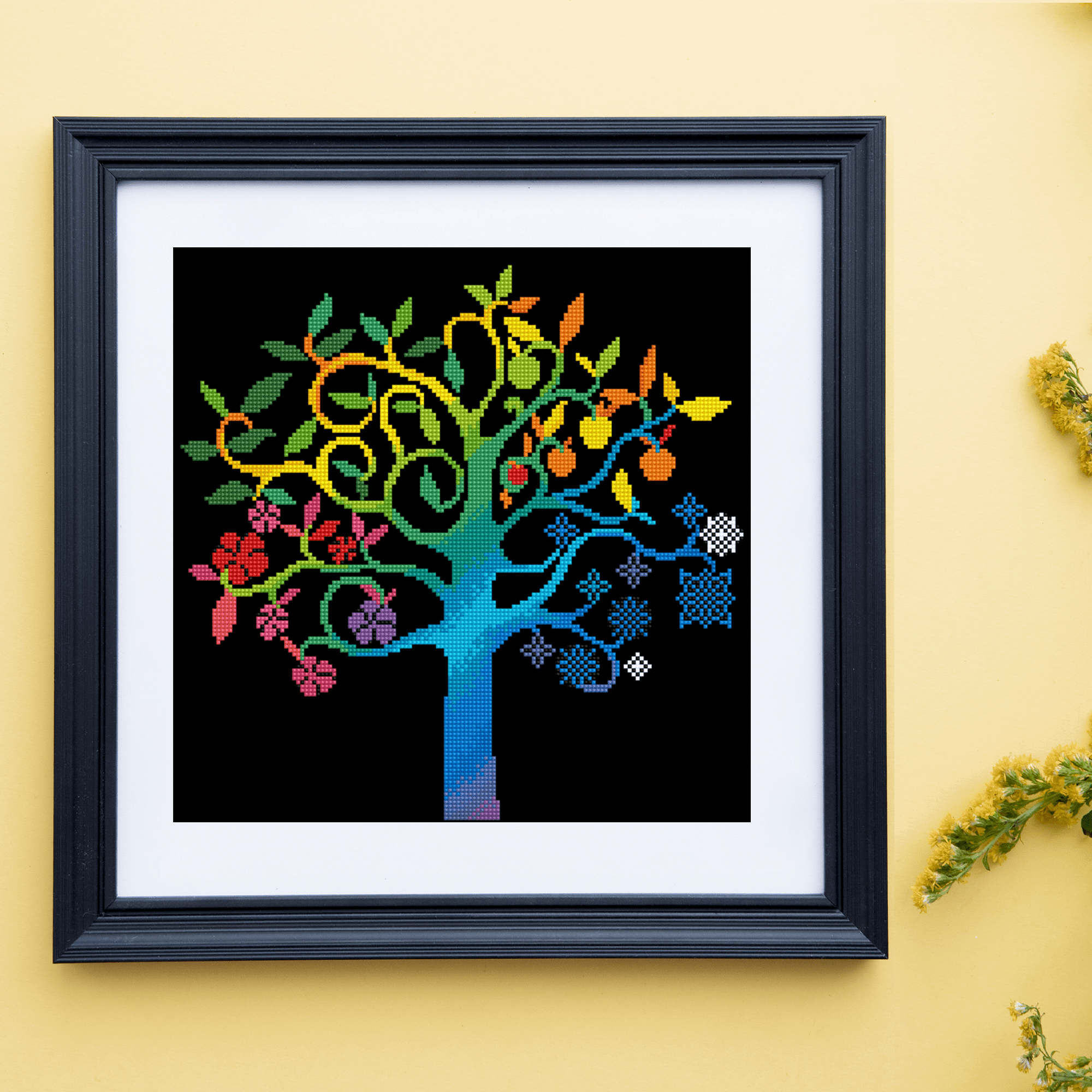 Diamond Dotz Wishing Tree Nature Diamond Painting Kits for Adults - Diamond Art Kits a Relaxing Creative Craft Kit with Dotz Gems 16"x16"
