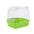 thumbnail image 1 of Maytalsory Parrots Bathing Box Wide Application Universal Fit Easy To Clean And Reusable Plastic Bird Bathtub green, 1 of 2