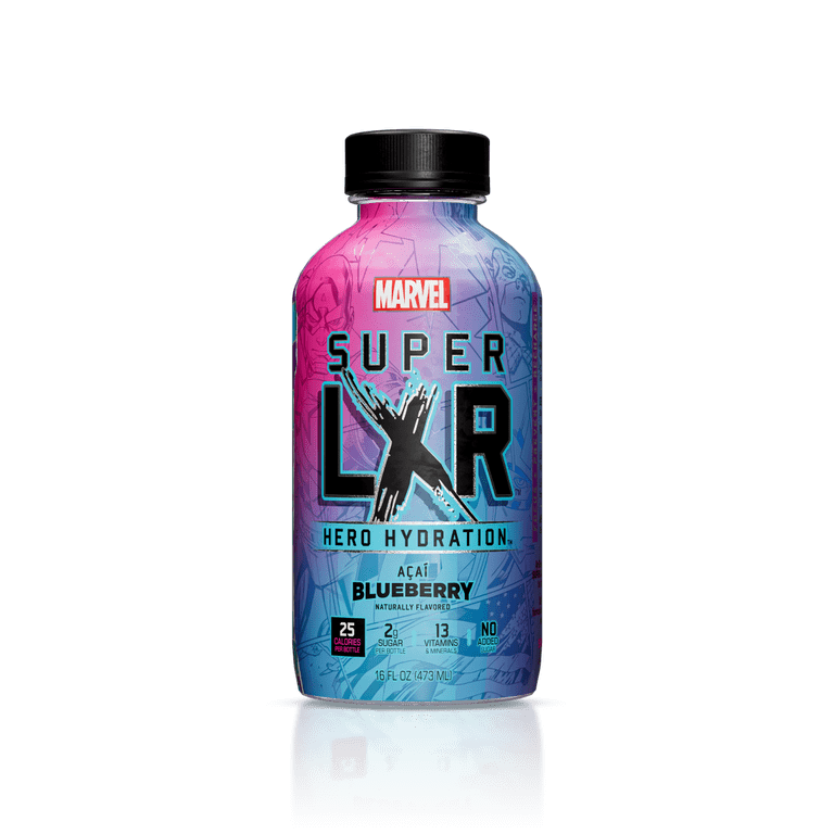 AriZona x Marvel Super LXR Hero Hydration - Acai Blueberry - 16oz