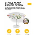 thumbnail image 2 of nqOlkjepod Sunflower Round Tablecloth, Fitted Table Cover with Elastic for 45"-54" Round Tables, Summer Spring Floral Botanical Elegant Table Cloth Outdoor Dinning Party Waterproof Tablecloths, 2 of 6