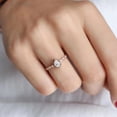 thumbnail image 4 of Bluebell Jewels 14K Yellow Gold Finish Oval Cut CZ Promise & Anniversary Ring for Women, 4 of 6