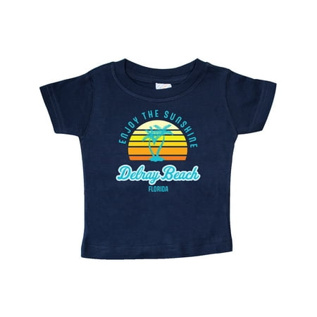 

Inktastic Summer Enjoy the Sunshine Delray Beach Florida in Blue Gift Baby Boy or Baby Girl T-Shirt