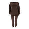 thumbnail image 5 of Npasoilc Sweatsuits For Women 2 Piece Outfits Sweatsuit Set Pullover Sweatshirts And Wide Leg Pants Lounge Tracksuits Baggy Fall Outfits Comfortable Jogger Sweatpants, 5 of 6