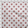 thumbnail image 4 of oneOone Tissu Popeline de Coton Rouge Carmin à Fleurs Tissu pour Robe Tissu Imprimé au Mètre 56 Pouces de Large, 4 of 4