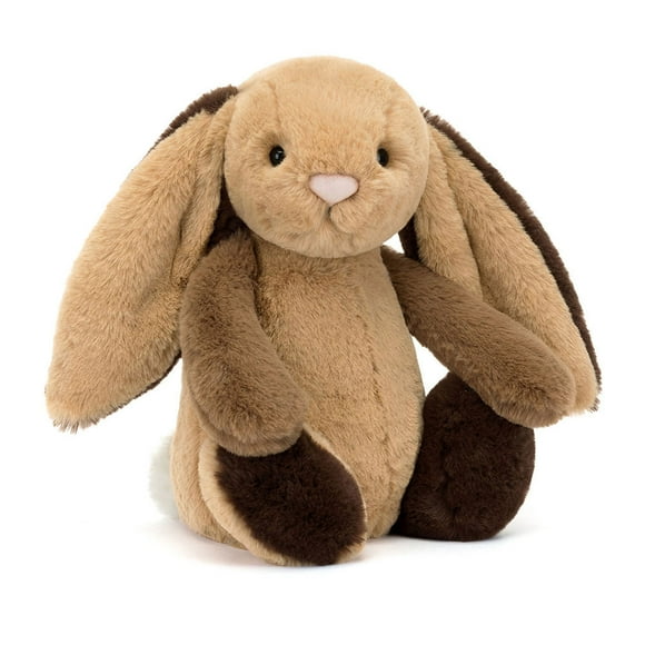 Jellycat Bashful Patchwork Brown Bunny Stuffed Animal, Medium 12 inches | Rabbit and Bunny Plush Toy | Classic Children's Gift