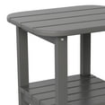 thumbnail image 5 of Flash Furniture Newport Indoor-Outdoor 2-Tier Adirondack Side Table Gray (LEHMP1351517HGY), 5 of 9