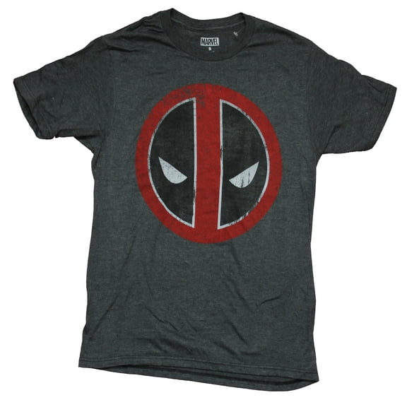 Marvel Deadpool Mens' Distressed Logo T-Shirt (Small)
