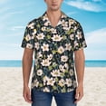 thumbnail image 6 of Picia Flowers Gentle Cotton Regular Fit Short Sleeve Casual Hawaiian Shirt for Men-3X-Large, 6 of 9