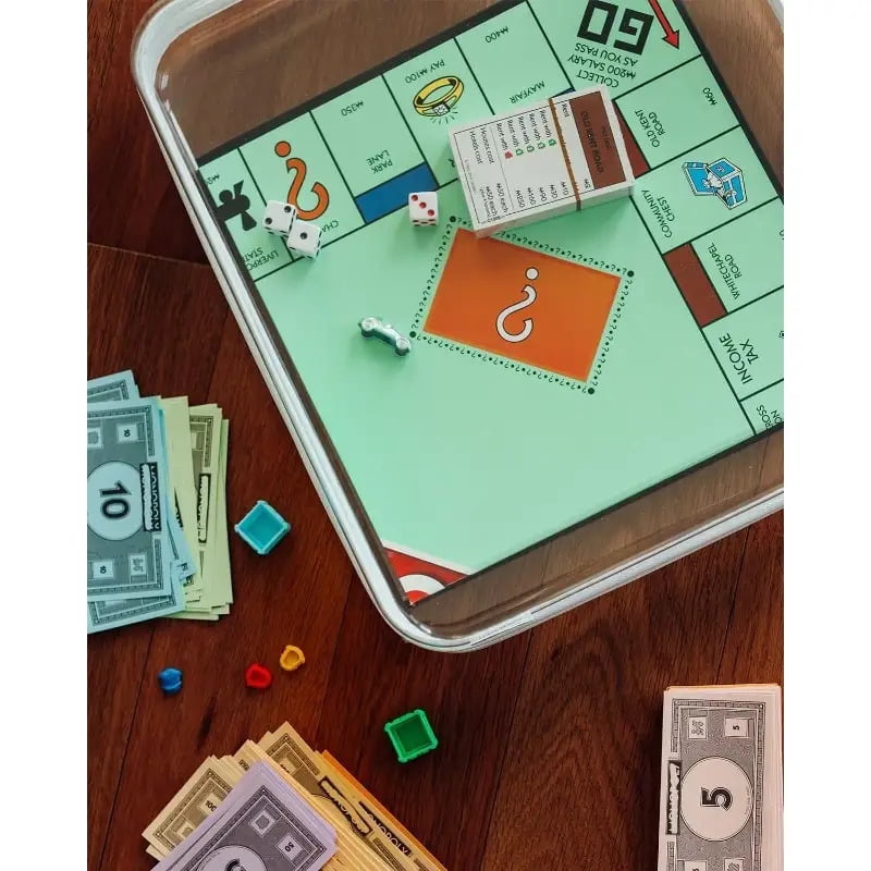 3 Transparent Hard Shell Storage Boxes with Zipper Closure-durable Plastic Board Game Finishing Box, Suitable for Games, Puzzles, Magazines,