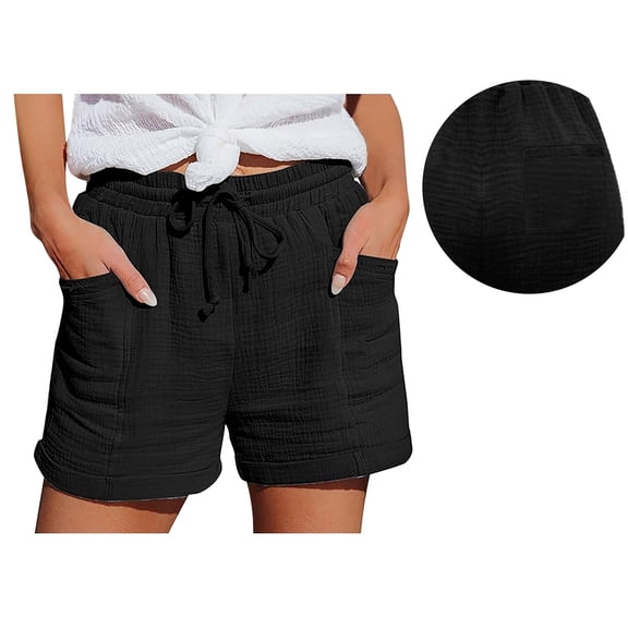 Women's Pants Fashion Shorts For Women Casual High Waist Straight Leg Sports Casual Loose Shorts