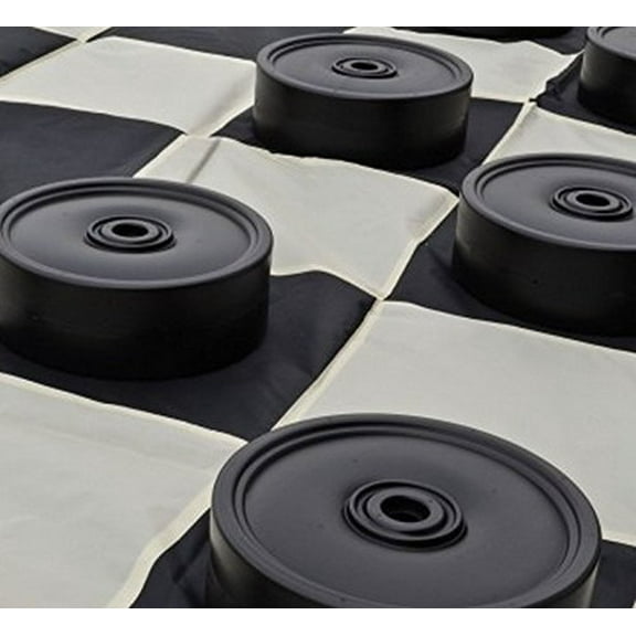 Mega Checker Plastic Set 4" Diameter with Checker Board