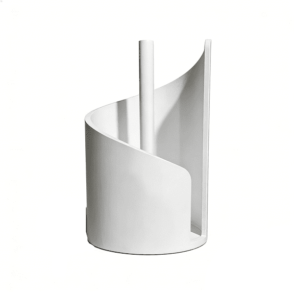 geerera Countertop Paper Towel Holder, Wood Round Base with Iron Stand, One-Handed Tear Dispenser for Kitchen and Bath, Kitchen Organizer, Home Accessory