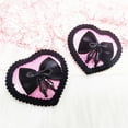 thumbnail image 6 of Sequins Tassels Bowknot Nipple Covers Pasties Carnivals Club Party Reusable Sticky Bra Petals Stickers Pad for Women, 6 of 9