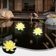 thumbnail image 4 of VQPeo Lotus Lamp Decorations, Led Waterproof Flameless Lotus Tea Lights with Water Lily Pad, Waterproof Floating Lotus Light for Home Garden Pond, 4 of 5