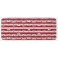 thumbnail image 1 of Geometric Kitchen Mat, Stars and Stripe Themed Arrangement Soft Colored Design Celebration, Plush Decorative Kitchen Mat with Non Slip Backing, 47" X 19", Navy Blue Coconut Red, by Ambesonne, 1 of 1