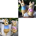 thumbnail image 4 of Cute Rabbit Creative Sculpture Garden Supplies Resin Figurine Decoration, 4 of 6